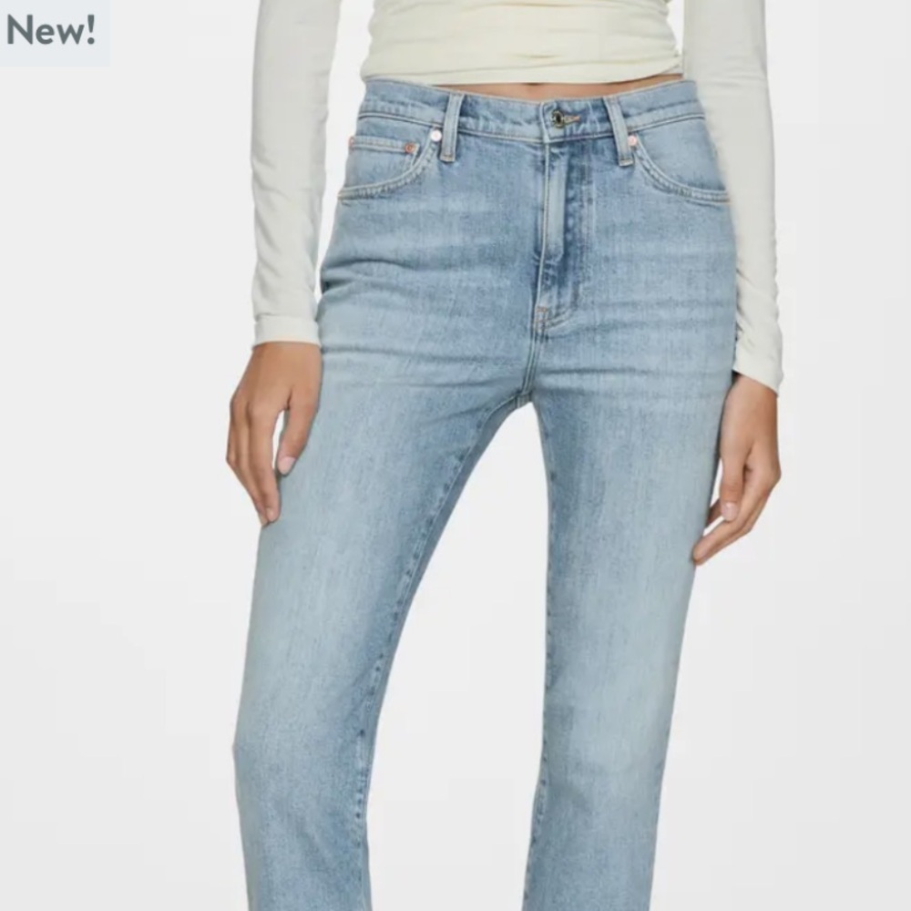 Mango light wash jeans